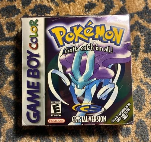 Pokemon Crystal Version Gameboy Color CIB Tested Misprint Complete Authentic