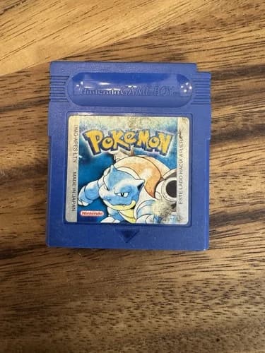 RARE-Pokemon Blue Latin (Spanish) Edition Game Boy DMG-APES-LTN-USA-New Battery