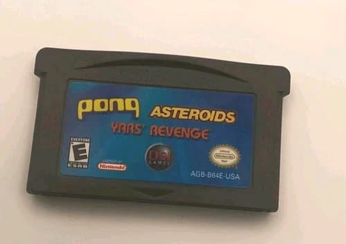 Pong Asteroids Yars' Revenge Nintendo Game Boy Advance Tested Cart Only GBA
