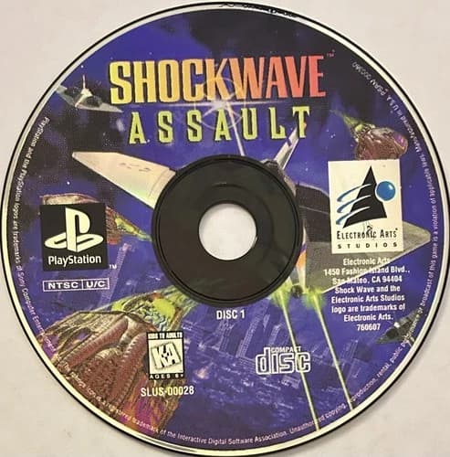 Shockwave Assault (Sony PlayStation 1, PS1) DISC ONLY | NO TRACKING | M1126