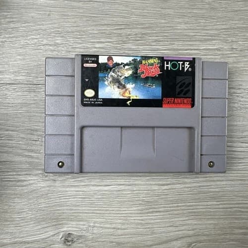 Snes Super Black Bass Hand Polished Contacts Tested & Working