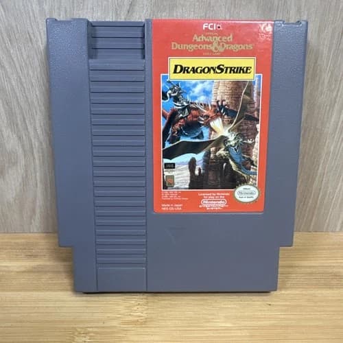 Advanced Dungeons & Dragons Dragon Strike Nintendo NES Video Cartridge Tested