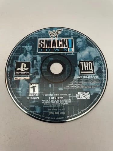 WWF Smackdown (Sony Playstation, PS1) Disc Only Tested Good Cond