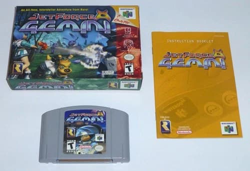 JET FORCE GEMINI - Nintendo 64 Game, CIB Complete in Box, Tested/Working, N64