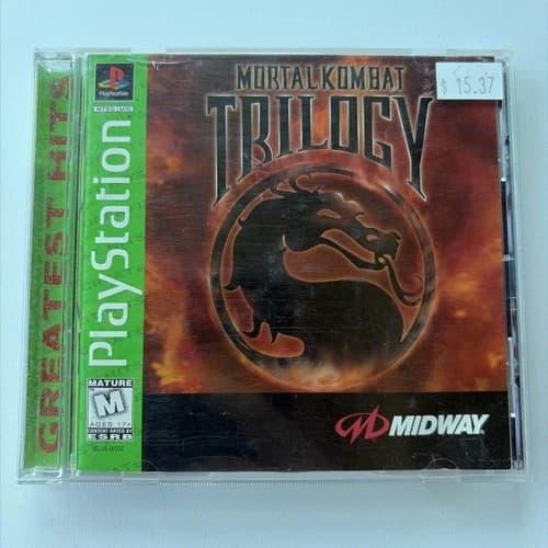 Mortal Kombat Trilogy: Greatest Hits for PS1 Playstation CIB Clean Disc Tested