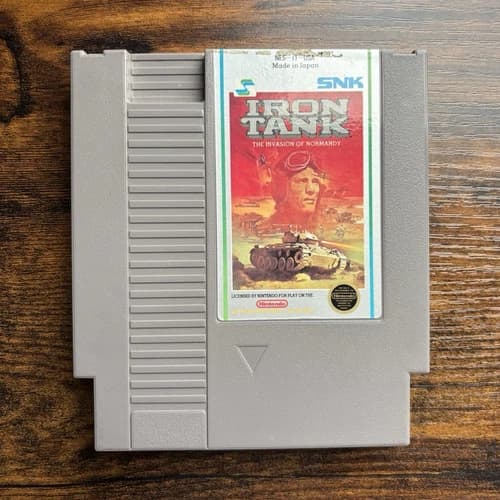 SNK Iron Tank: The Invasion of Normandy (Nintendo NES) Game Only, Tested & Works