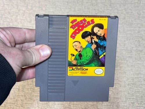 The Three Stooges - Nintendo NES Game Cartridge - Authentic - Tested