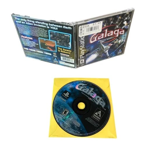 Sony PlayStation 1 PS1 CIB COMPLETE TESTED Galaga: Destination Earth CF S
