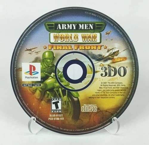 Army Men World War Final Front Sony PS1 PlayStation 1 Disc Only Tested Working