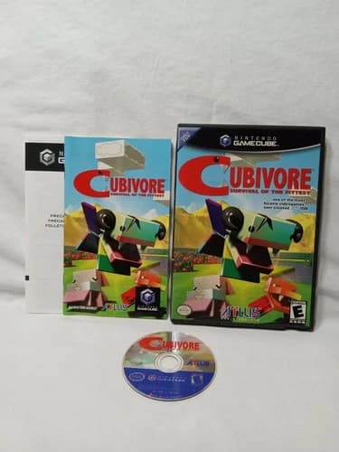 Cubivore Survival Of The Fittest Nintendo GameCube Game CIB Tested Adult Owned