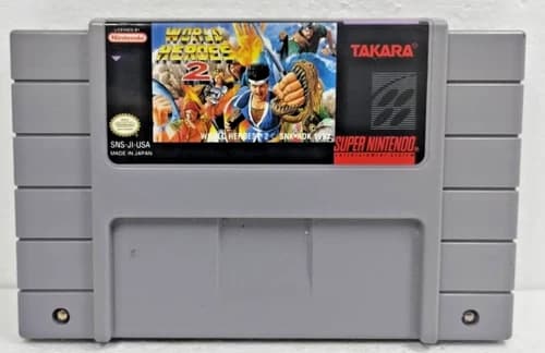World Heroes 2 SNES (Super Nintendo, 1994) Authentic Cartage Only