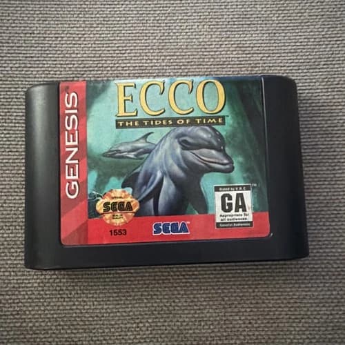 ⭐Ecco the Dolphin 2 Tides of Time - Sega Genesis - Tested - FAST SHIPPING!⭐