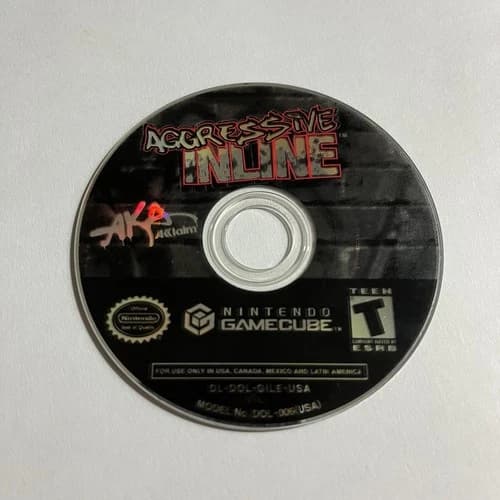Aggressive Inline Nintendo Gamecube Disc Only Tested