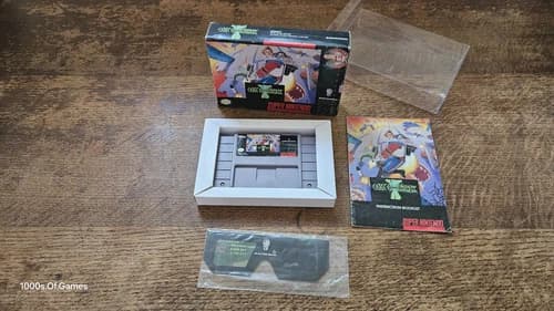 SNES SUPER NINTENDO - JIM POWER LOST DIMENSION IN 3D #ACT USA NTSC CIB *GLASSES