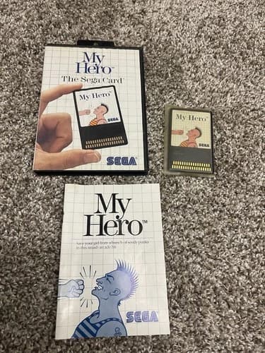My Hero (Sega Master, 1986) CIB With Sleeve And Manual