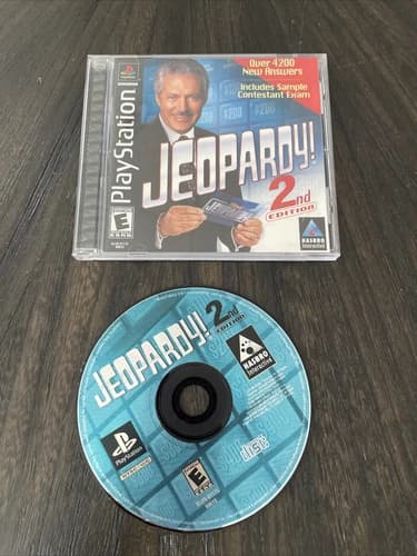 Playstation 1 PS1 Game Jeopardy! 2nd Edition CIB Complete In Box