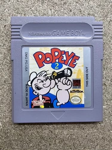 RARE GAME BOY GAMEBOY NINTENDO GB GAME POPEYE II 2 DMG-PG-USA B20