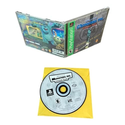 Sony PlayStation 1 PS1 CIB Complete TESTED Monsters Inc Scream Team GH CF