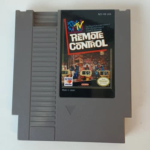 MTV REMOTE CONTROL - Nintendo NES (Authentic) Game, Tested & Working