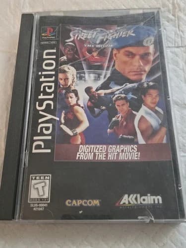 Street Fighter The Movie PlayStation PS1 Long Box Complete Tested Read Desc.