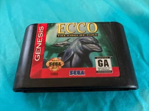 Ecco: The Tides of Time (Sega Genesis, 1994) Authentic Cartridge Only Tested