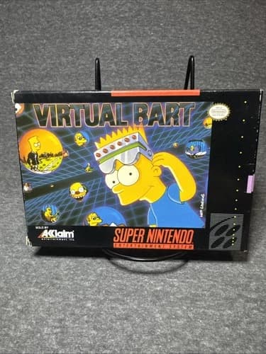 Virtual Bart Super Nintendo Entertainment System SNES CIB 24