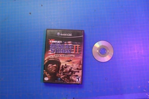 Conflict Desert Storm II Back to Baghdad Nintendo GameCube Complete CIB