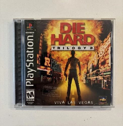 PlayStation 1 PS1 Game Die Hard Trilogy 2 Viva Las Vegas CIB Complete In Box