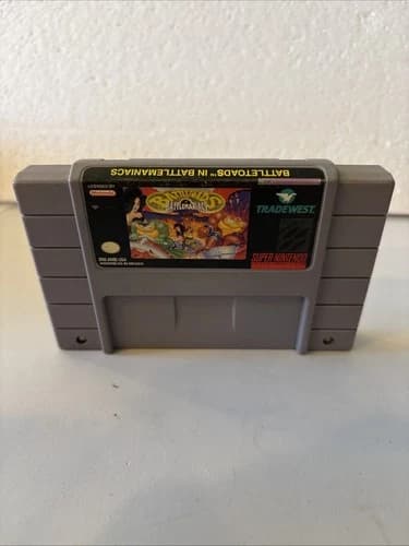 Battletoads In Battlemaniacs SNES Super Nintendo Game ONLY Authentic Tested