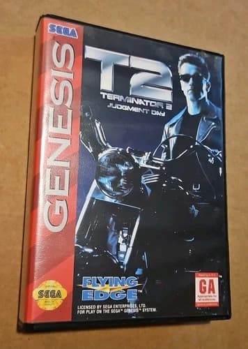 Terminator 2 Judgment Day Sega Genesis CIB T2