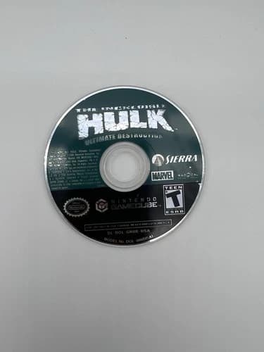 The Incredible Hulk Ultimate Destruction Game Cube Disc Only Tested Working
