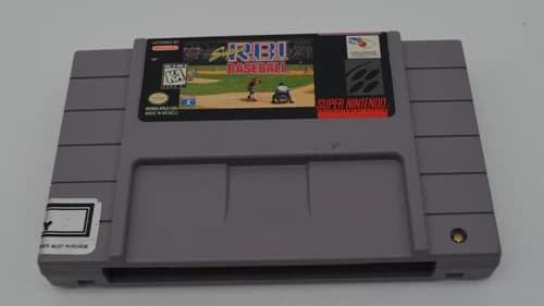 Super RBI baseball Nintendo SNES Cartridge only tested working authentic