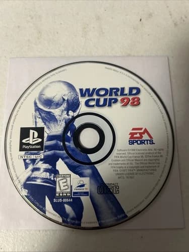 World Cup 98 Playstation 1 Disc Only Cleaned Tested