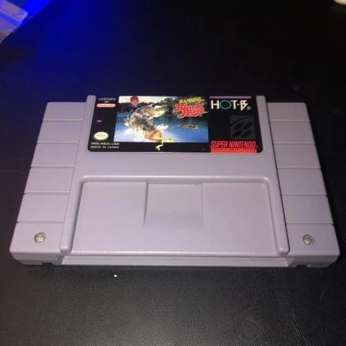 Bassin's Black Bass - 1994, Super Nintendo SNES - Game Cartridge Only Authentic