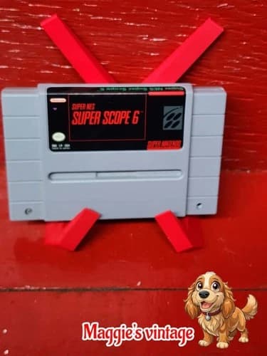 ¤ Super Scope 6 ¤ (Game Cart) vERY Good Super Nintendo Snes Authentic *TESTED*