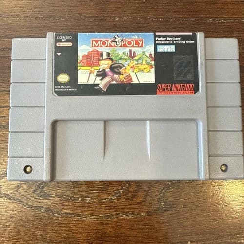 Monopoly (SNES Super Nintendo Entertainment System) Cartridge Only- Tested