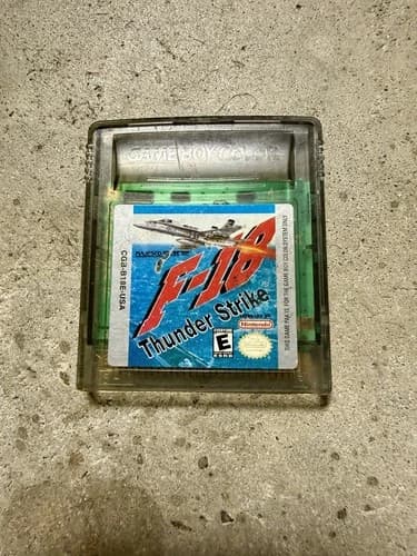 F-18 Thunder Strike (Nintendo Game Boy Color) Authentic GBC Cartridge TESTED