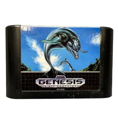 Ecco the Dolphin (Sega Genesis, 1993) Authentic Cartridge Only Tested Working