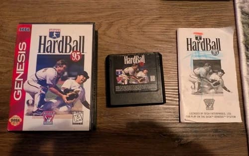 Hardball ‘95 (Sega Genesis)- Cib - Tested Working