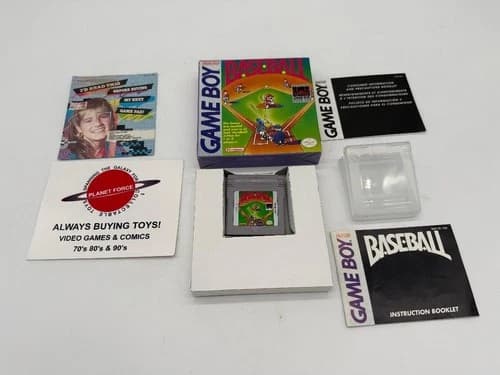 Baseball Nintendo GameBoy Complete CIB Video Game Works