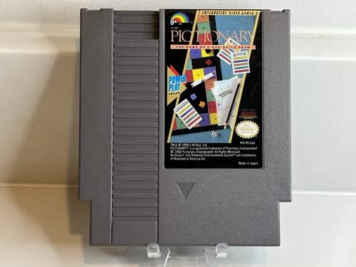 Pictionary - 1990 NES Nintendo Game - Cart Only - TESTED!