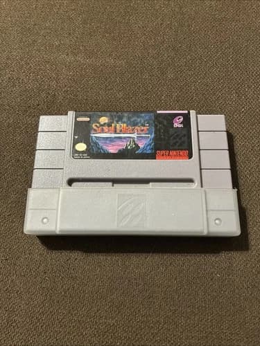 Original Soul Blazer Super Nintendo Enix SNES Game Cartridge Tested WORKS