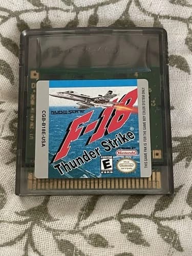 Nintendo Game Boy Color F-18 Thunder Strike Game Cartridge Only TESTED & WORKS