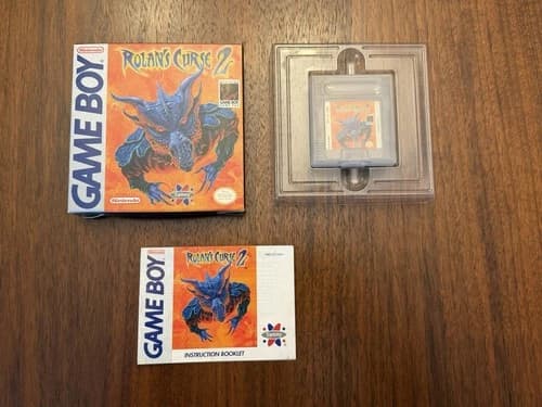 Rolan’s Curse 2 Nintendo Game Boy Complete CIB Game Manual Box Rare Sammy