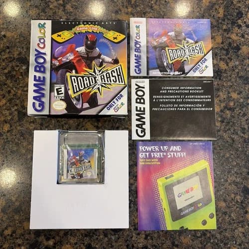 Road Rash Nintendo Game Boy Color CIB Complete In Box