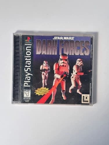 Star Wars Dark Forces Game Sony PlayStation 1 PS1 Black Label LucasArt