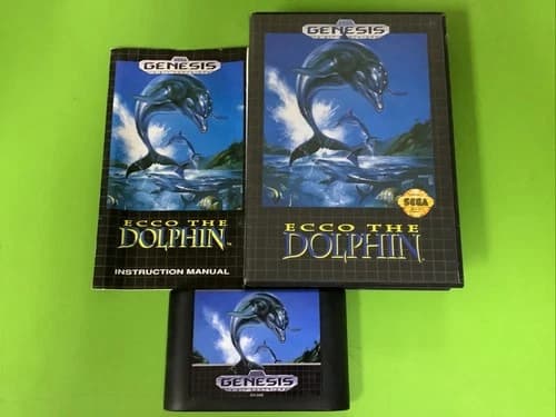 Ecco the Dolphin (Sega Genesis, 1992) Cib Manual Tested
