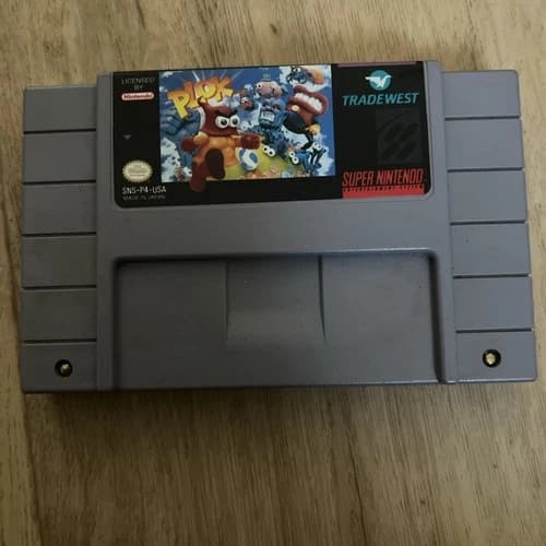 Plok Super Nintendo Game SNES