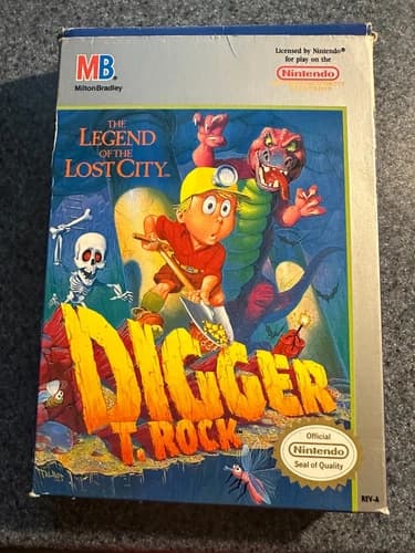Digger T. Rock: The Legend of the Lost City for Nintendo (NES) - Complete (CIB)