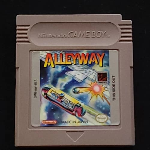 Alleyway Gameboy Cartridge (Nintendo 1989) GB Game, Cleaned And Tested